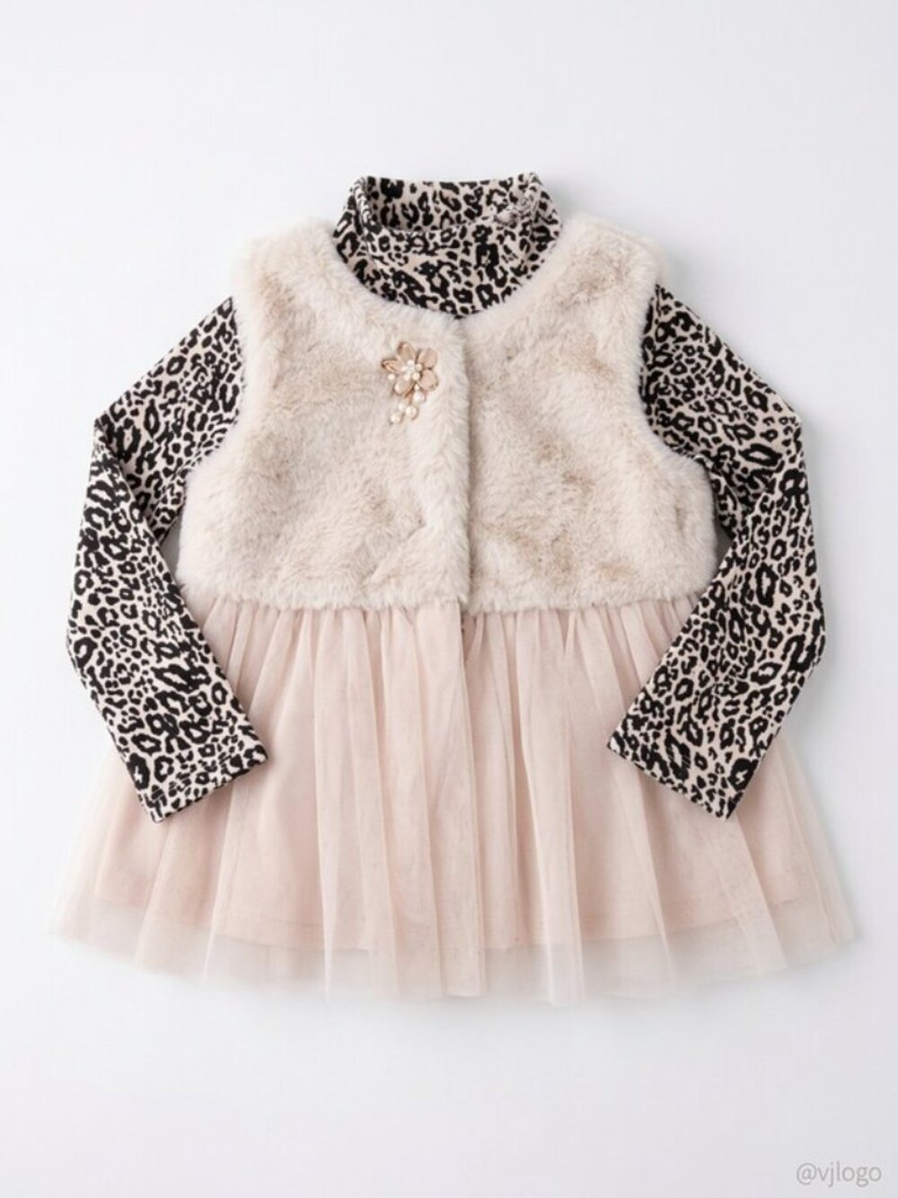First Impressions Baby Girls 2-Pc. Faux-Fur Vest, Tulle-Hem Tunic, Size 24M